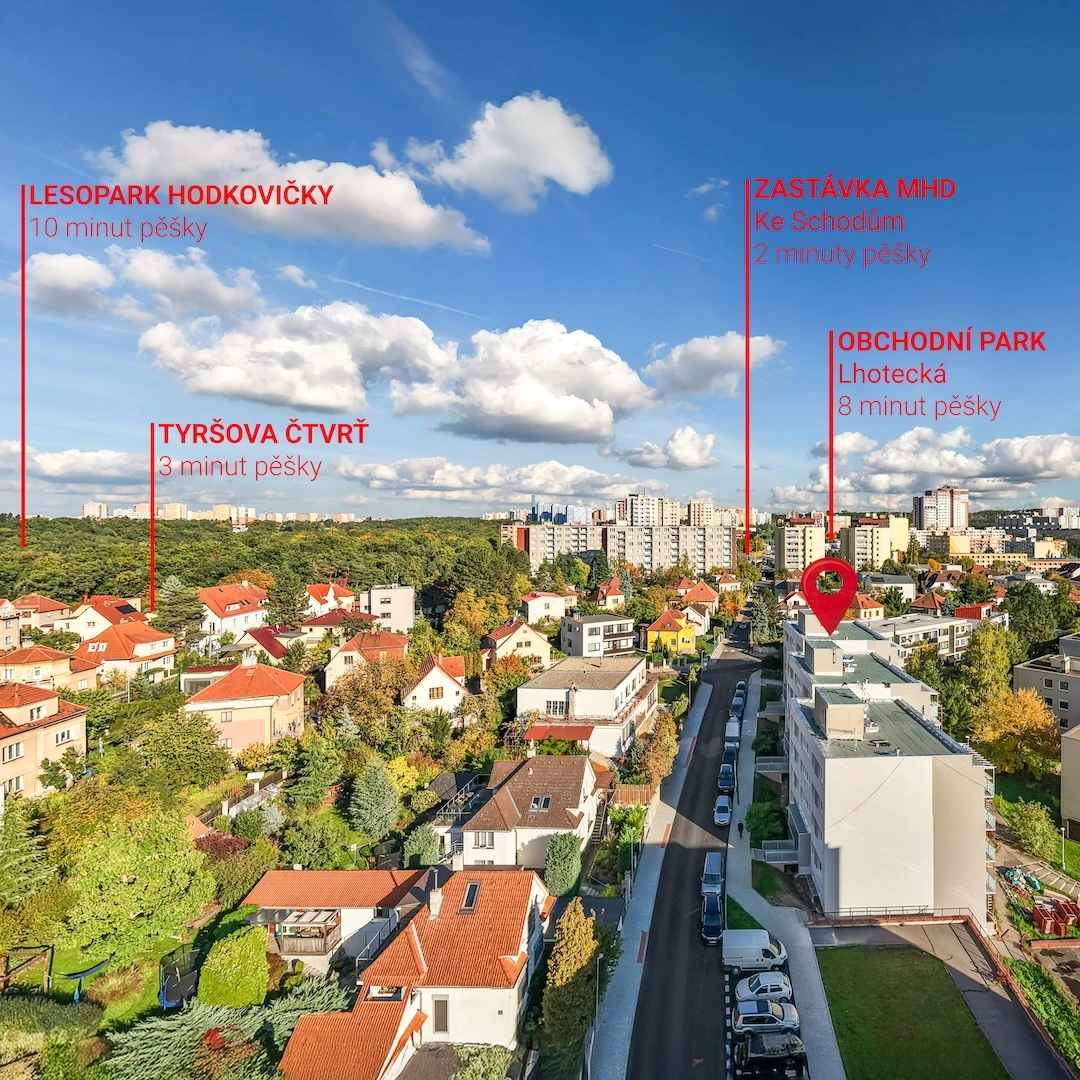 Klid, zeleň a pohodlí na okraji Prahy